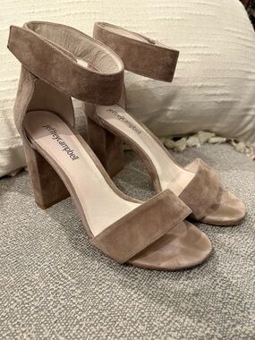 Jeffrey Campbell Suede Block Heel Sandals
